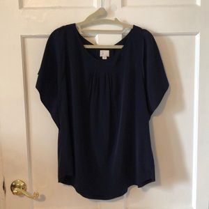 Anthropologie Navy Top